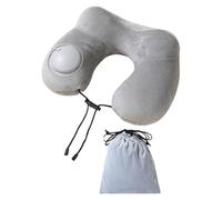 ZGUZMCMK Cuscino gonfiabile, un accessorio essenziale per chi ha bisogno di supporto cervicale per dormire in treno o in auto., grigio, AS described, come descritto