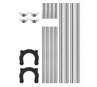 ZGUZMCMK di Riparazione per Staffe di Supporto per Lavello Sottotop, Gambe per Lavello Robuste, Leggere E Multifunzionali, Supporto in Acciaio per Pian, Da 47 Cm a 57 Cm