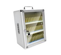 ZGUZMCMK Governo di stoccaggio del telefono della lega di alluminio con la maniglia e la serratura di sicurezza per la memorizzazione degli smartphone, 36