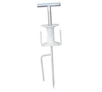 ZGUZMCMK Guida per Tubo Da Giardino con Punta in Metallo Resistente, Supporto per Tubo Verticale, Avvolgitubo, Parte Superiore Rotante Antiruggine, Ferro Zinca, Style a