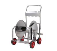 ZGUZMCMK Hose Storage Rack Carrello Porta Tubo Organizzatore Avvolgitubo Giardinaggio con Materiale Resistente Alla Ruggine Adatto per Lavaggio Auto, 50M