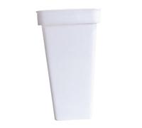 ZGUZMCMK Vaso/secchiello per Fiori Moderno con Un'esclusiva Apertura Quadrata. Facile Da Pulire. Realizzato in PP. Perfetto Come Portafiori per Bouquet Da, Bianco Taglia M