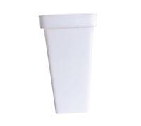 ZGUZMCMK Vaso/secchiello per Fiori Moderno con Un'esclusiva Apertura Quadrata. Facile Da Pulire. Realizzato in PP. Perfetto Come Portafiori per Bouquet Da, Bianco Taglia L