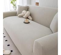 ZGWRYI Copridivano 3 Posti Con Braccioli Elasticizzato Antiscivolo,Copri Divano Impermeabile Lavabile Antigraffio,Telo Protezione Animali(Light gray,190~230cm)