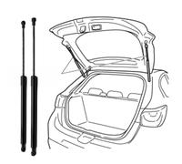 ZGXNE 2 Pezzi Auto Molle a Gas Bagagliaio per Mercedes-Benz GLC-Class X253 C253 SUV 2015-2024 A2539800164,Pistoncini Cofano Baule Posteriore Portellone Ammortizzatori Idrauliche Supporto Accessori