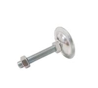 ZGXNYI 2Pcs Base 95mm Adjustable Foot CupsLeveling Feet Iron Galvanized Lathe Legs M18 M20 Thread(95xM20x120mm)