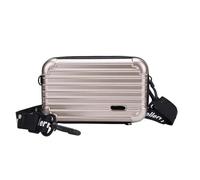 ZGXNYI Borsa a tracolla rigida a righe - Organizer for trucco leggero da donna for PC, borsa a regolabile(Color 10)