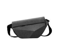 ZGXNYI Borsa a tracolla rigida da uomo con fibbia, patta magnetica, impermeabile(Grey)