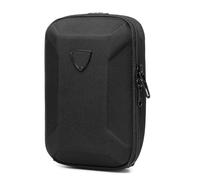 ZGXNYI Borsa a tracolla rigida da uomo, impermeabile, for adolescenti, piccola borsa a mano(Black)