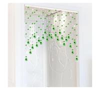 ZGXNYI Tende con Perline in plastica di Cristallo Senza Perforazione Tende for Porta divisoria for Soggiorno Tende a Fili con Perline Decorazioni for la casa(Green And White,25 Strips)