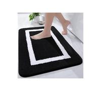 ZGXNYI Zerbino Ingresso Esterno Tappetino Da Bagno Assorbente, Tappeto, Doccia, Antiscivolo, Camera Letto(Black,41x61cm)