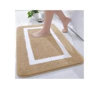ZGXNYI Zerbino Ingresso Esterno Tappetino Da Bagno Assorbente, Tappeto, Doccia, Antiscivolo, Camera Letto(Beige,51x81cm)