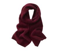 ZGYOZMNG Sciarpe in Lana Merino da Donna, Leggere e morbide, in Maglia, Autunno Inverno (Rosso Vino, Taglia Unica)