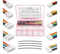 ZH - Kit di connettori maschio femmina da 1,5 mm e cavi in silicone pre-crimpati da 28 AWG, presa connettore ZH1.5, alloggiamento 2/3/4/5/6 pin, adattatore JST, 160 mm