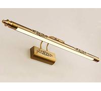 ZH-VBC Fari Specchio Bronzo Nordico Moderno Ottone Applique da Bagno Lampada, Stile Europeo Vintage LED Lampada da Specchio, Metallo Montaggio a Parete Luce per Trucco,warmlight-50cm