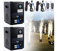 ZH-VBC Macchina per Fontana di Nozze da 600 W Elettrica Macchina per Fuochi D'Artificio Stelle Filanti Fredde Controllo DMX per Decorazioni Regalo Compleanno Karaoke Ktv Bar