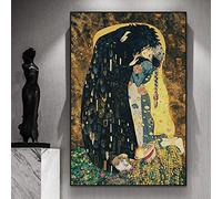 Zhadongli Art La bella e la bestia Figure Dipinti su tela Poster astratti e stampe moderne Immagini di arte della parete per vivere Decorazioni per la casa 70x100cm (28x39in) Senza cornice