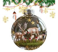 Zhadyu Palle Per Albero Di Natale - Ciondoli Trasparenti Per Feste,Da Appendere | Per Casa Cena Scuola Centro Commerciale Matrimonio Compleanno Incontro Familiare Celebrazione Invernale