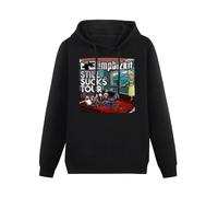 ZHAIFAN Limp Bizkit Tour Black Mens Pullover Printed Hoodies Unisex Sweatshirts XL