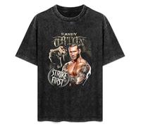 ZHAIFAN Randy Orton Strike First Black Mens T-Shirt Printed Tee Unisex Shirts M