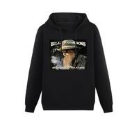 ZHAIMAORIJI Billy F Gibbons The Big Bad Blues Hoody Unisex Ptinted Hoodies Long Sleeve Men's Hooded with Pocket Black S