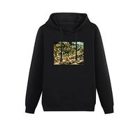 ZHAIMAORIJI Fleet Foxes Self Titled Vinyl CD Cover Hoody Unisex Ptinted Hoodies Long Sleeve Men's Hooded with Pocket Black M