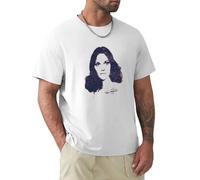 ZHAIMAORIJI Karen Carpenter Unisex Crew Neck Cotton Tee Men's Short-Sleeve T-Shirts White S