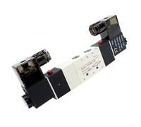 ZHAJNG AC24V 4V130C-06 4V230C-08 4V330C-10 Elettrovalvola aria a tre posizioni e cinque vie Valvola di inversione(4V130C-M5)