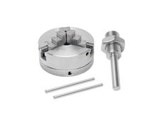 ZHAJNG Kit mandrino for tornio M12 Z011 a 3 griffe, mandrino for trapano mini autocentrante manuale, asta di collegamento for rettifica, fresatura e tornitura(3 Jaws kits D)