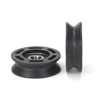 ZHAJNG POM Ruota di rotolamento Tipo di scanalatura Cuscinetto in nylon Pacchetto puleggia Ruota di sospensione in plastica resistente all'usura V10 * 50 * 16mm