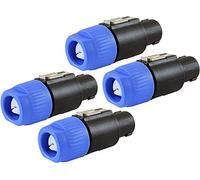 ZHAN Chen Spina Maschio Altoparlante Cavo Connettore Speakon Plug Compatibilecon Neutrik NL4FC, NL4FX, NLT4X, NL2FC (Blu) 4 Pole Speaker