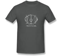 Zhan Zai Men's Dream Theater Progressive Metal Logo T Shirt Grey XL