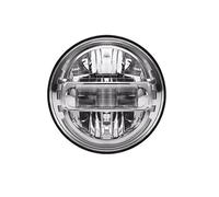 ZHANFEIS Blocchi Fari Anteriori Auto Per Samurai Per Jimmy Per Bandit 600 Gruppo Ottico Anteriore A LED 7 Pollici Fari Anteriori A LED 12V 24V Luce Marcia Diurna(1Piece Chrome)