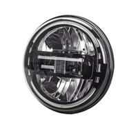 ZHANFEIS Blocchi Fari Anteriori Auto Per Santana PS10 2004 Per Per Beetle Classic Gruppo Ottico Anteriore A LED 7 Pollici Fari Anteriori A LED 12V 24V Luce Marcia Diurna(1Piece Black)
