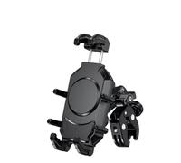 ZHANFEIS Porta Telefono Moto Supporto Per Telefono Per Moto Con Smorzatore Vibrazioni Manubrio Per Montaggio Antifurto Con Blocco Sicuro Ad Alta Velocità Per Bici Bicicletta ATV(Anti-theft Clamp)