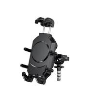 ZHANFEIS Porta Telefono Moto Supporto Per Telefono Per Moto Con Smorzatore Vibrazioni Manubrio Per Montaggio Antifurto Con Blocco Sicuro Ad Alta Velocità Per Bici Bicicletta ATV(Fork Stem)