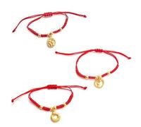 Zhang shine 1-3Pcs Handmade Braid 2025 Capodanno Lucky Snake Red String Bracelet Chinese Zodiac Animal Feng Shui Snake Charm Corda Braccialetto Regolabile per Donne Gioielli-Trasporto Coniglio Set