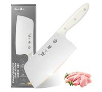 Zhang Xiao Quan Coltello da Cucina Cinese Mannaia per Carne e Verdure | Manico Antiscivolo in ABS con Anima Integrale, Ideale per Verdure, Carne e Alimenti Vari