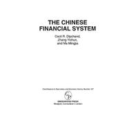 Zhang Yichun Cecil R. Dipchand Ma Mi The Chinese Financial S (Copertina rigida)