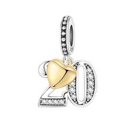 ZHANGAIQINYG Argento CZ Zircone Farfalla AZ 26 Lettera Charms Alfabeto Perline Ciondolo Bracciale adatto Collana Gioielli fai da te(OTC1525-20)