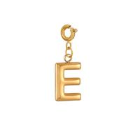 ZHANGAIQINYG Collana con orecchini e ciondoli con lettere dell'alfabeto in acciaio inossidabile, collana pendente, gioielli fai da te placcati(DX011DA-E)