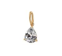 ZHANGAIQINYG EManco 4/6/8/10MM Acciaio inossidabile Zircone Forma geometrica Pendenti con ciondoli Creazione di gioielli Forniture Risultati fai da te Accessori(XP49970-Gold Color)