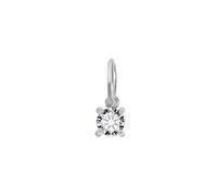 ZHANGAIQINYG EManco 4/6/8/10MM Acciaio inossidabile Zircone Forma geometrica Pendenti con ciondoli Creazione di gioielli Forniture Risultati fai da te Accessori(XP49975-Silver Color)