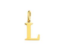ZHANGAIQINYG EManco Ciondoli con iniziale dell'alfabeto in acciaio inossidabile for realizzare collane Accessori minimalisti Gioielli da donna all'ingrosso(Silver,ZP30271 - L)