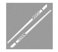 zhangbaoshun 2 Pezzi Gonne Laterali Auto per BYD Seal,Pedane Laterali Sottoporta Estensioni Minigonne Diffusore,Accessori Styling Esterni,C-White