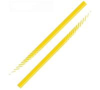 zhangbaoshun 2 Pezzi Gonne Laterali Auto per Toyota Prius 2013-2016,Pedane Laterali Sottoporta Estensioni Minigonne Diffusore,Accessori Styling Esterni,L-Yellow 2
