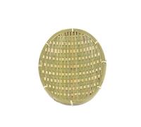 ZHANGDM Set di cestini in bambù naturale intrecciati a mano for la decorazione della parete dell'ingresso e della sala da pranzo(Oval fruit plate)