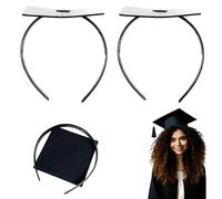 Zhangfang 2 fasce per capelli per lauree, sono resistenti e infrangibili per fissare l'accessorio per capelli per il giorno della laurea.