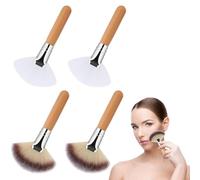 Zhangfang Soffici a forma di ventaglio, utilizzati per la cura del viso, trucco a forma di ventaglio estetista, strumento per il trucco per estetiste