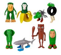 zhangfuyun Horlon Tralalero Tralala Giocattoli per Decorazione Ufficio, Figures von Shari de méme Brainrot italiano, Funny Tung Tung Sahur Brainrot, Shari in den Korben AI Brainrot Animale Figures